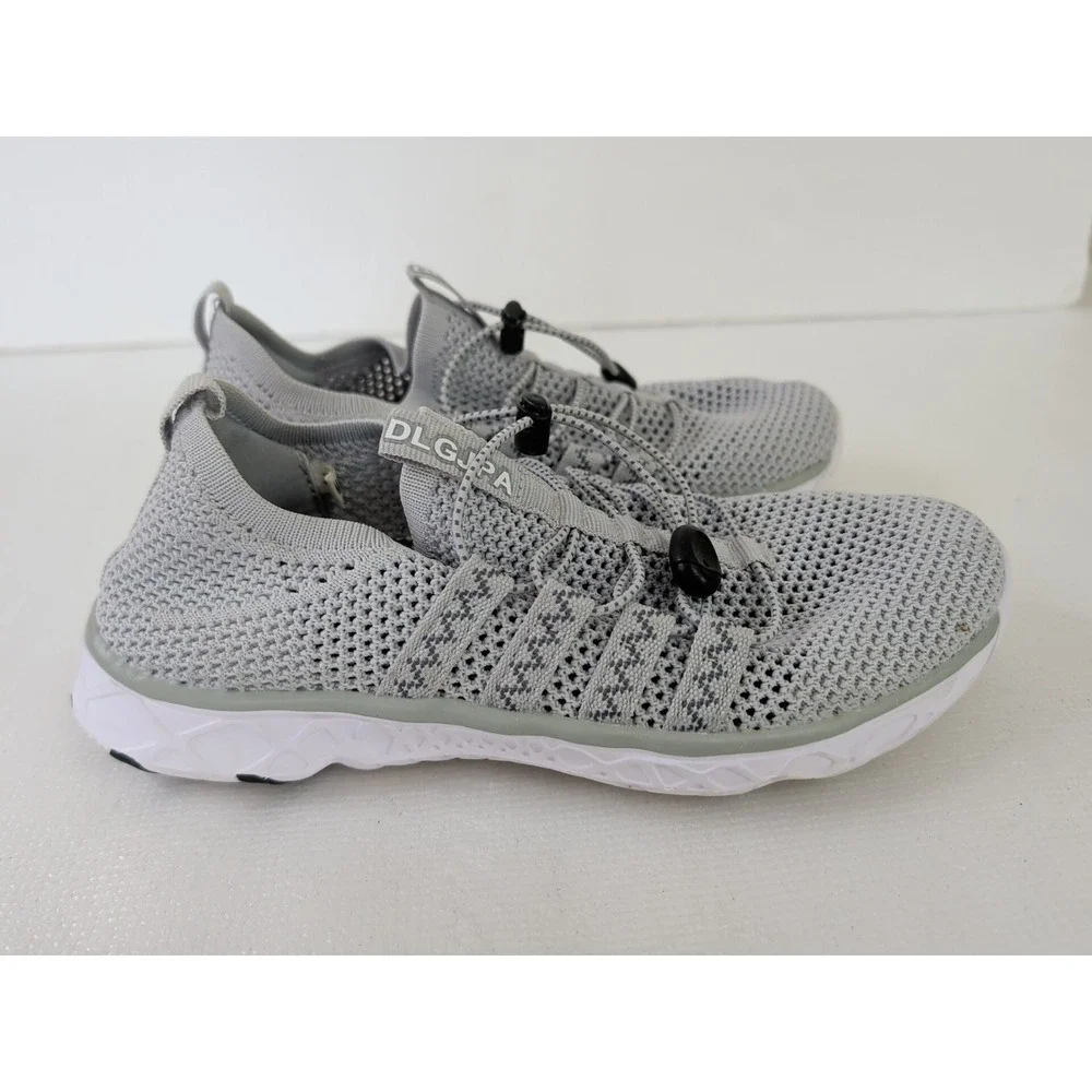DLGJPA Water Sport Shoes Womens EU 37 US 6.5 Gray‎ Beach Pool Vaca Lightweight